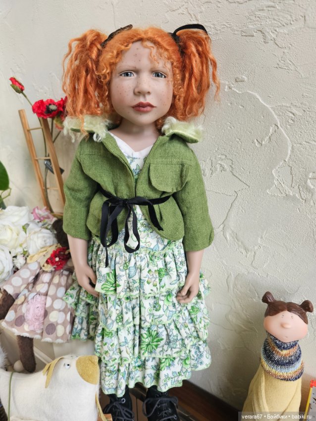 Рыжая красотка Amalia Zwergnase. Art doll 2005 год (фото 4)