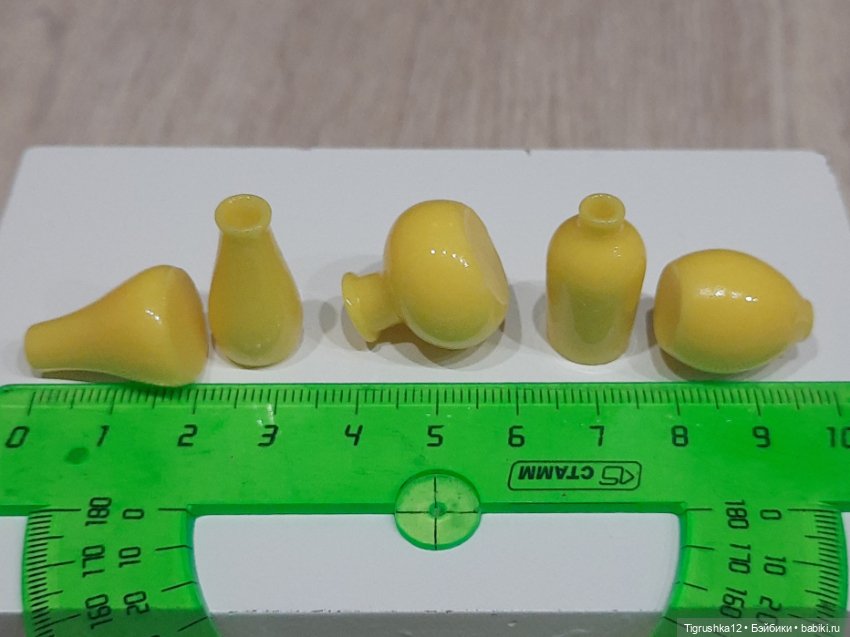 Набор вазочек — Миниатюра для кукол (фото 7)