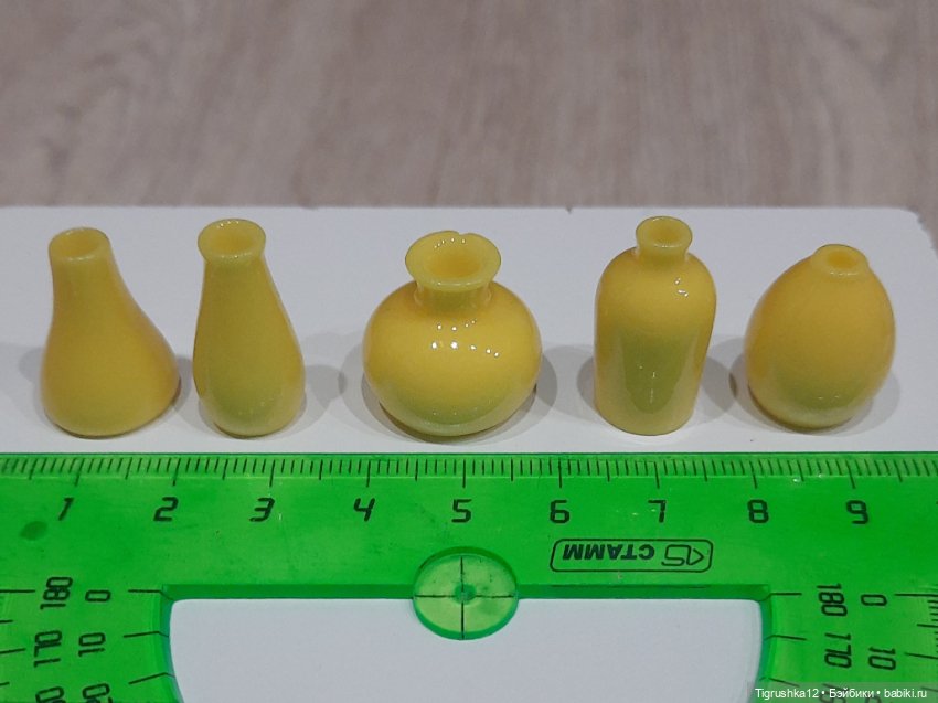 Набор вазочек — Миниатюра для кукол (фото 6)