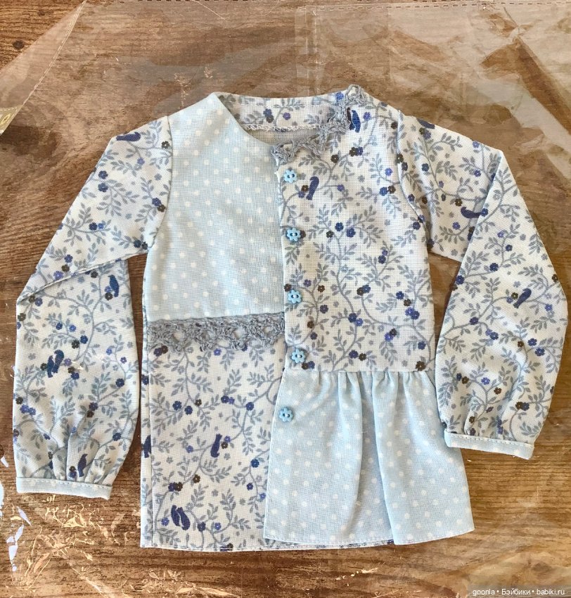 Рубашка для бжд SD в стиле коттеджкор