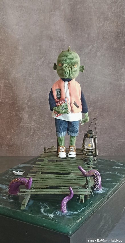 Вязаный Ктулху Морган — Авторские куклы (фото 5)