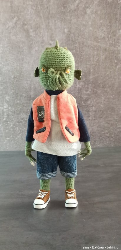 Вязаный Ктулху Морган — Авторские куклы (фото 2)