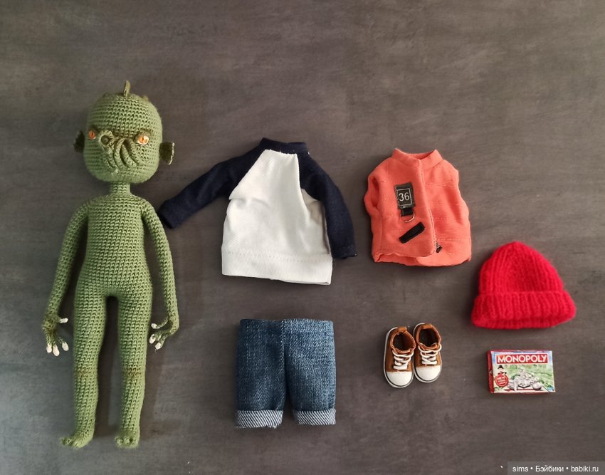 Вязаный Ктулху Морган — Авторские куклы (фото 6)