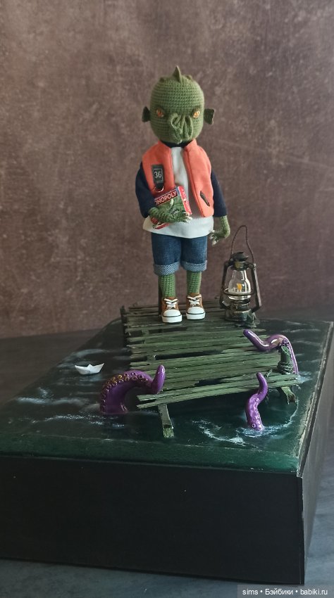Вязаный Ктулху Морган — Авторские куклы (фото 4)