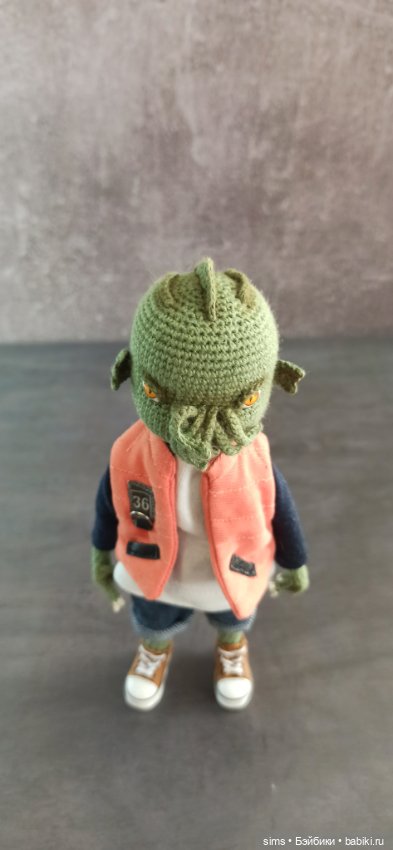 Вязаный Ктулху Морган — Авторские куклы (фото 7)