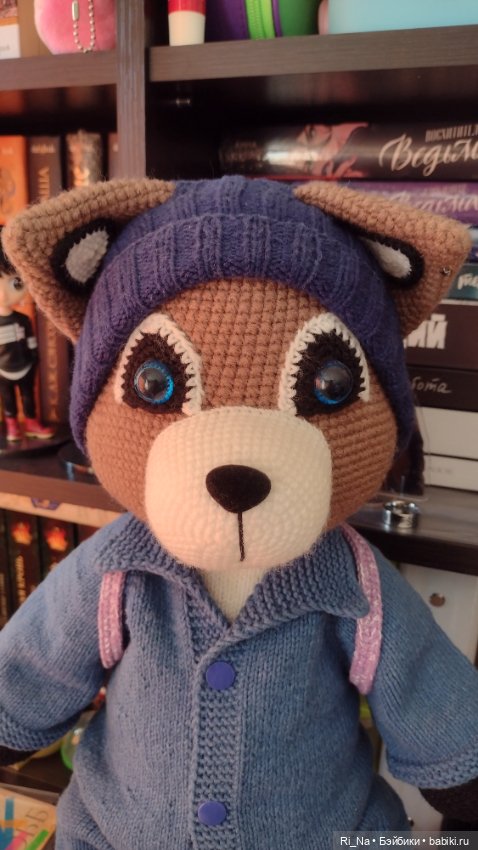 Вязаный енот в стиле Тильда (фото 4)