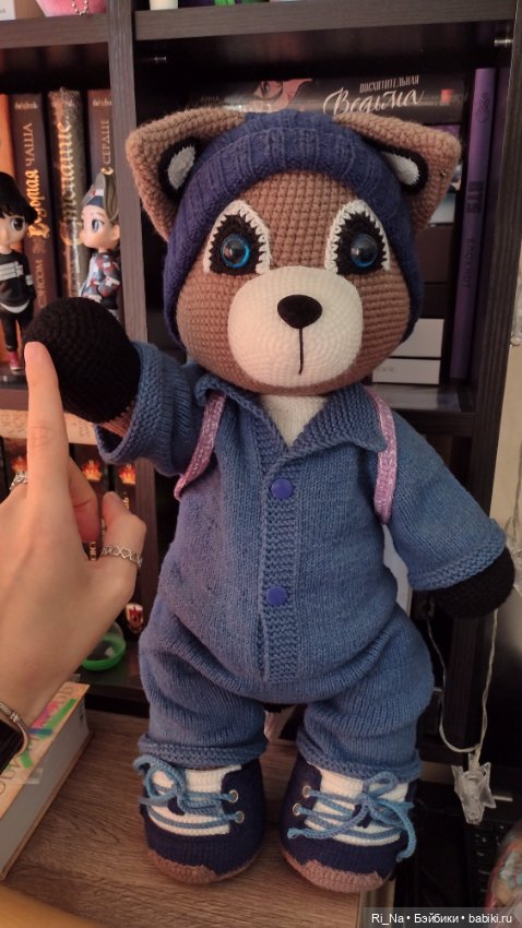 Вязаный енот в стиле Тильда (фото 2)