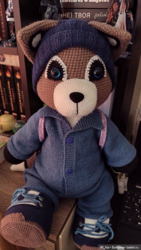 Вязаный енот в стиле Тильда (фото 3)