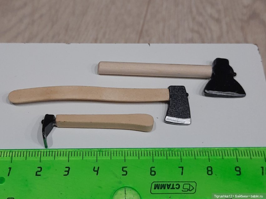 Топоры набором — Миниатюра для кукол (фото 4)