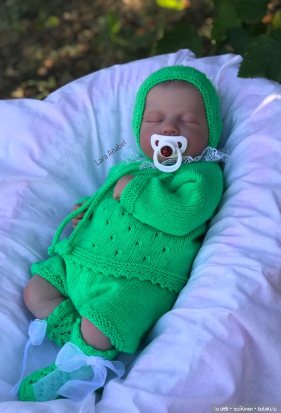 Комплект вязаный «Бантики» (фото 2)