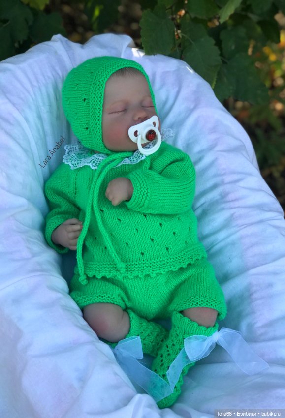 Комплект вязаный «Бантики» (фото 5)