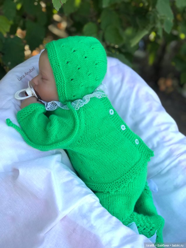 Комплект вязаный «Бантики» (фото 4)