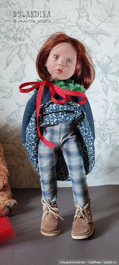 Зелёный шум" аутфит для Цвергов 45 см от Орландины (фото 3)