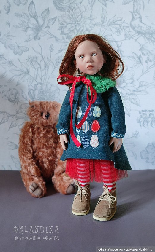 Зелёный шум" аутфит для Цвергов 45 см от Орландины (фото 7)