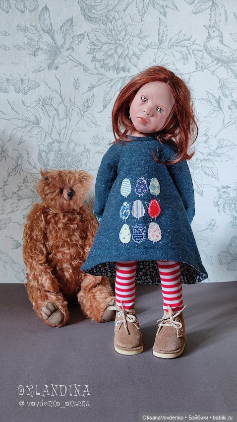 Зелёный шум" аутфит для Цвергов 45 см от Орландины (фото 6)