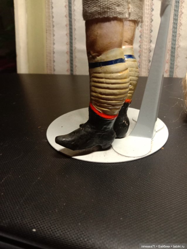 Антикварная кукла из папье маше,№2 (фото 6)