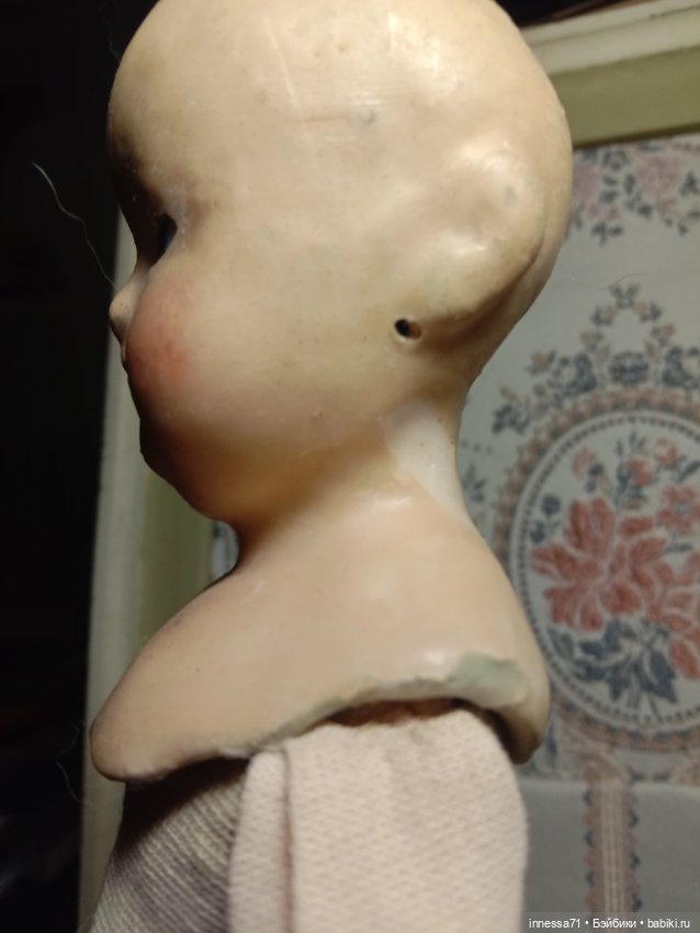 Антикварная кукла из папье маше,№2 (фото 4)