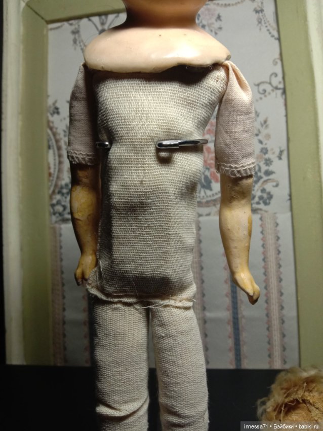 Антикварная кукла из папье маше,№2 (фото 5)