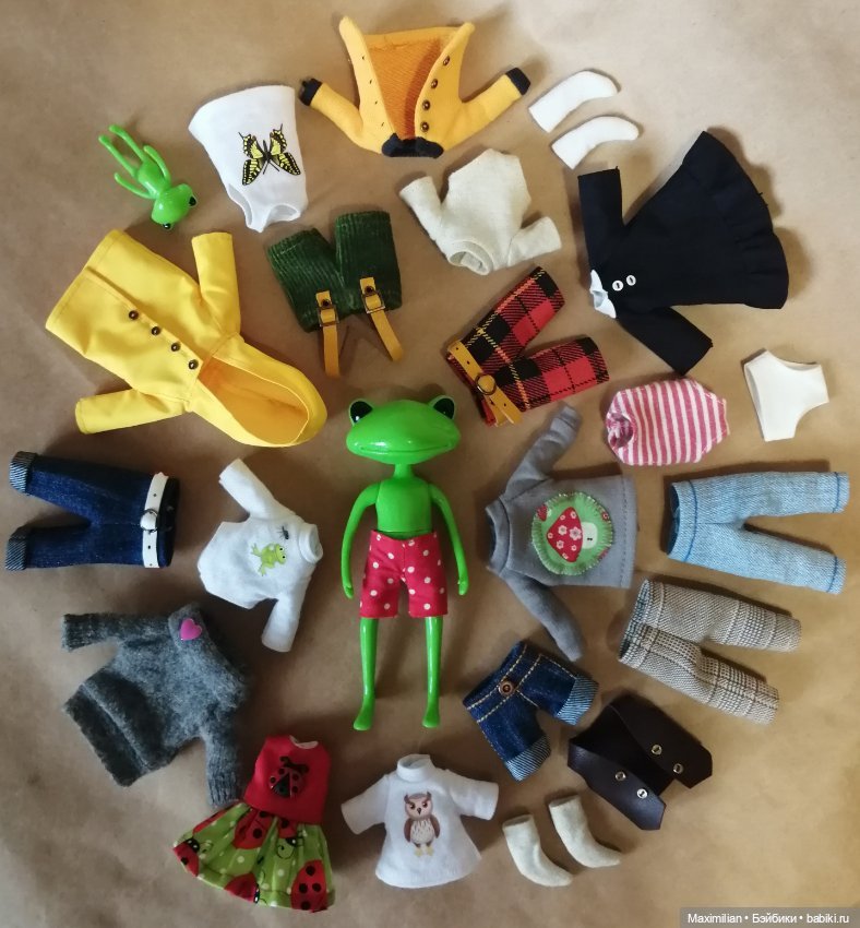 Wonder Frog, набор выкроек одежды для Лягушки