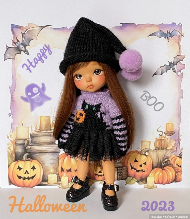 Классный наряд на Хэллоуин для 1/8 бжд тиников типо Лати Lati, Медовушек, Meadow, Пукифи Pukifee и