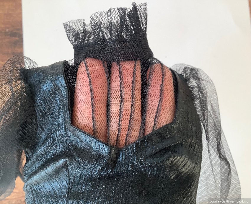 Блузка с удлиненными рукавами на бжд SD (фото 2)