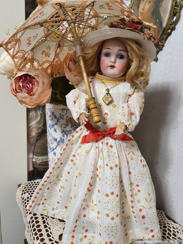 Антикварная кукла Кестнер 154 рост 44 см