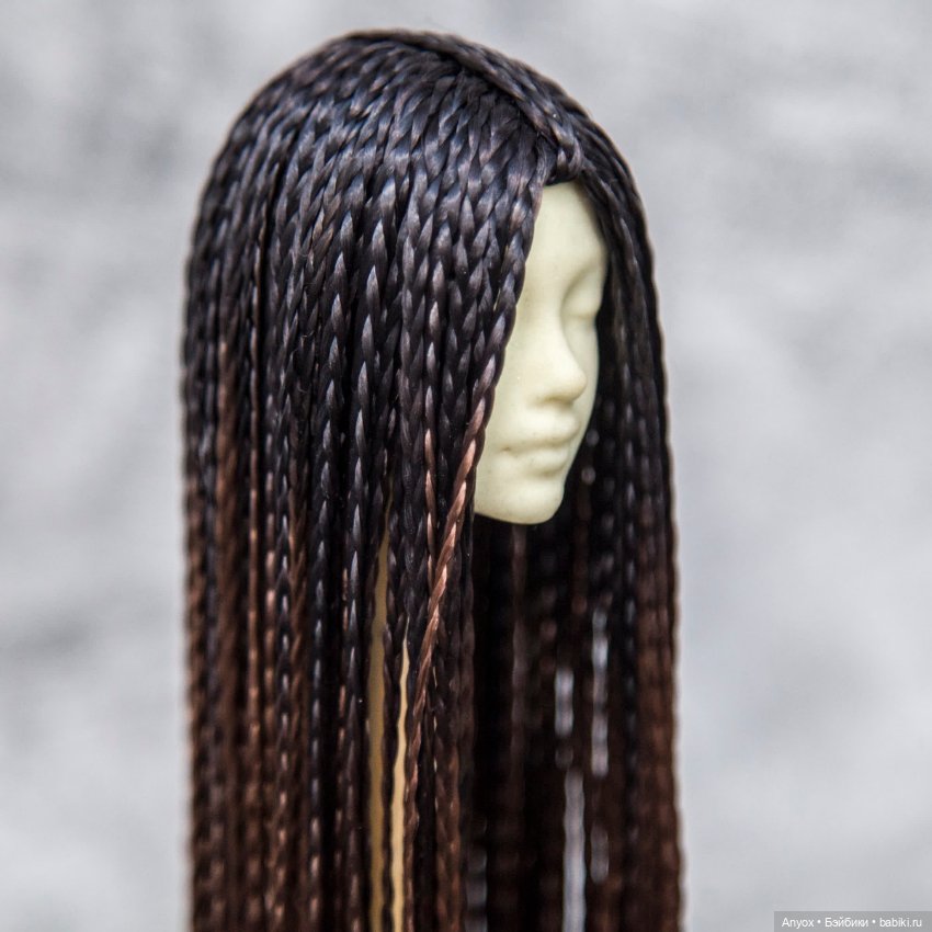 Парик Омбре "Черный" 4-5 — Парики для BJD (фото 6)