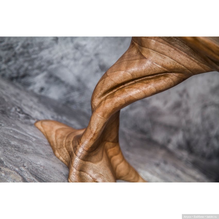 Стол из Европейского Ореха и стул из Лиственницы, для больших кукол (60см) (фото 6)