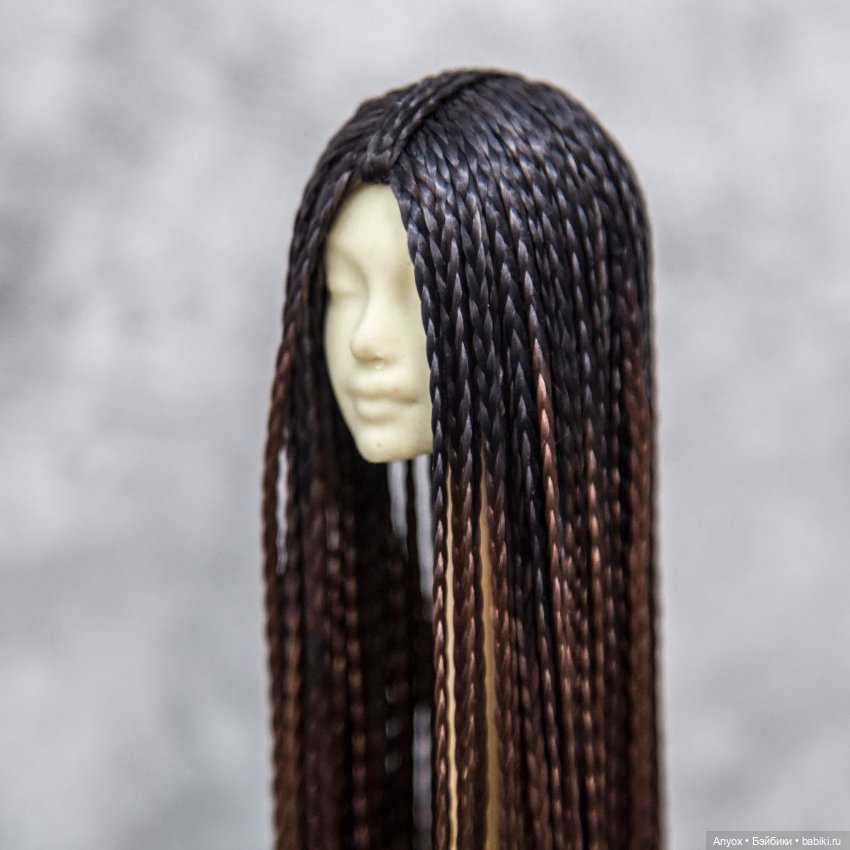 Парик Омбре "Черный" 4-5 — Парики для BJD (фото 5)