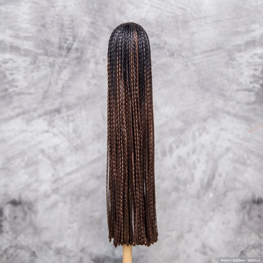 Парик Омбре "Черный" 4-5 — Парики для BJD (фото 3)