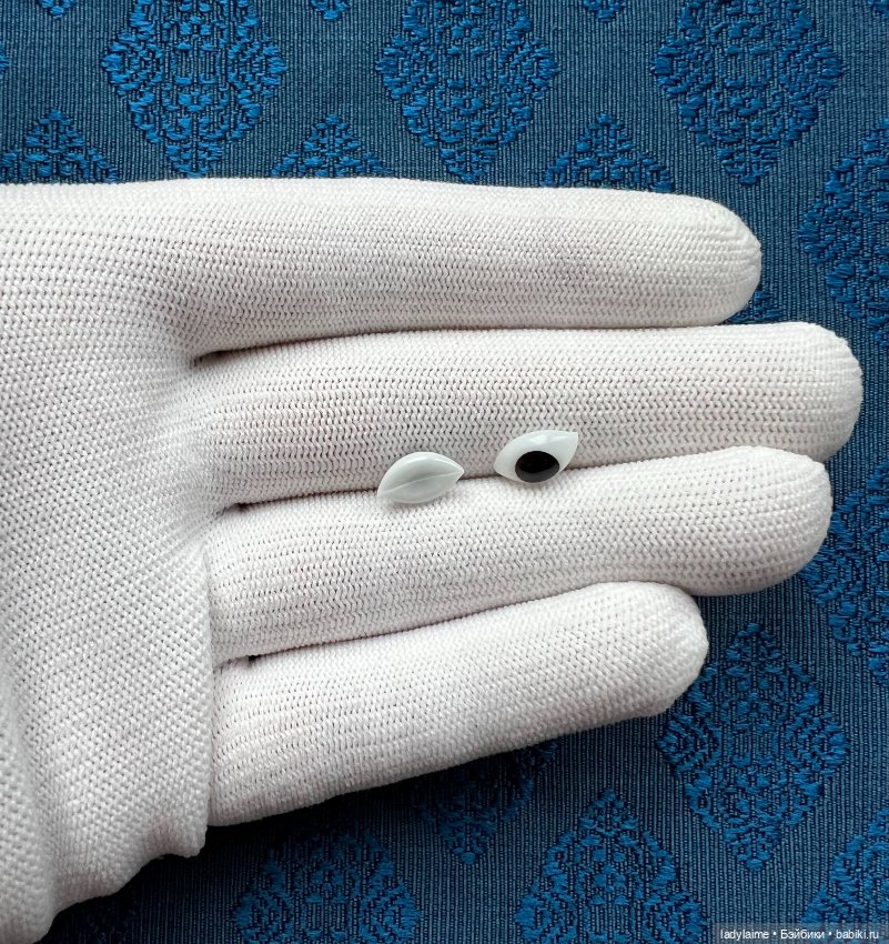 Антикварные глаза рыбки редкий размер - 7/3 мм