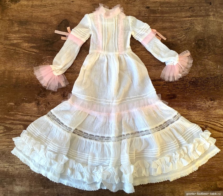 Романтичное платье на бжд SD13 (фото 10)