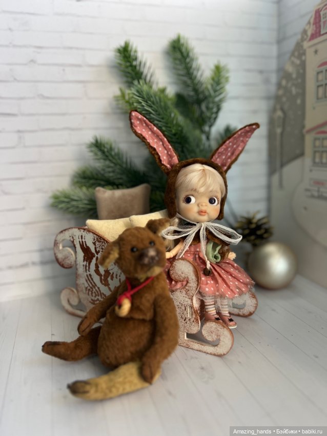 Ob11 Полинка — Шарнирные куклы (не BJD) (фото 3)
