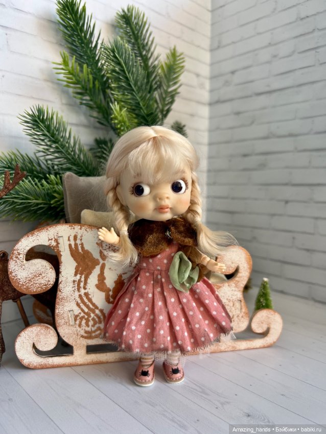Ob11 Полинка — Шарнирные куклы (не BJD) (фото 7)