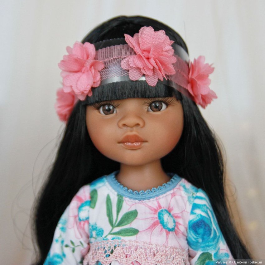 Paola Reina Кукла Мэйли с мишкой, 32 см (фото 5)