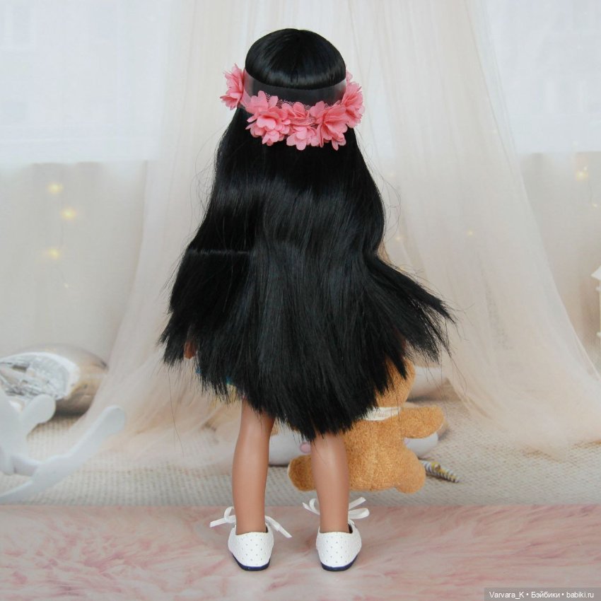 Paola Reina Кукла Мэйли с мишкой, 32 см (фото 9)
