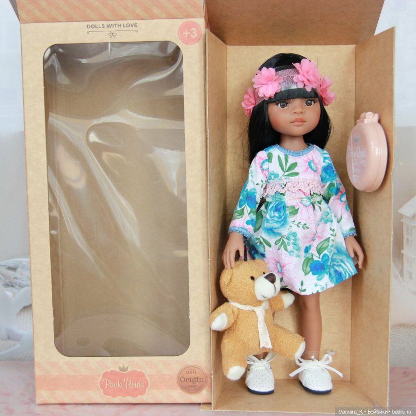Paola Reina Кукла Мэйли с мишкой, 32 см (фото 2)