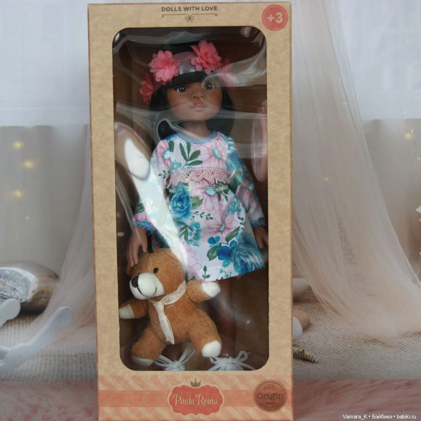 Paola Reina Кукла Мэйли с мишкой, 32 см