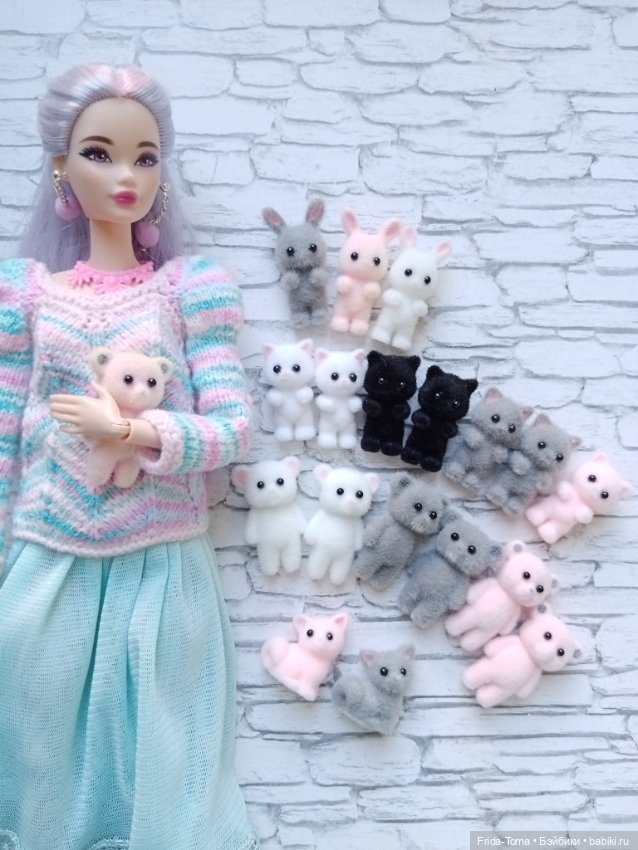 Игрушка для барби поппи интегрити Дисней world Worlbox зайка котик мишка