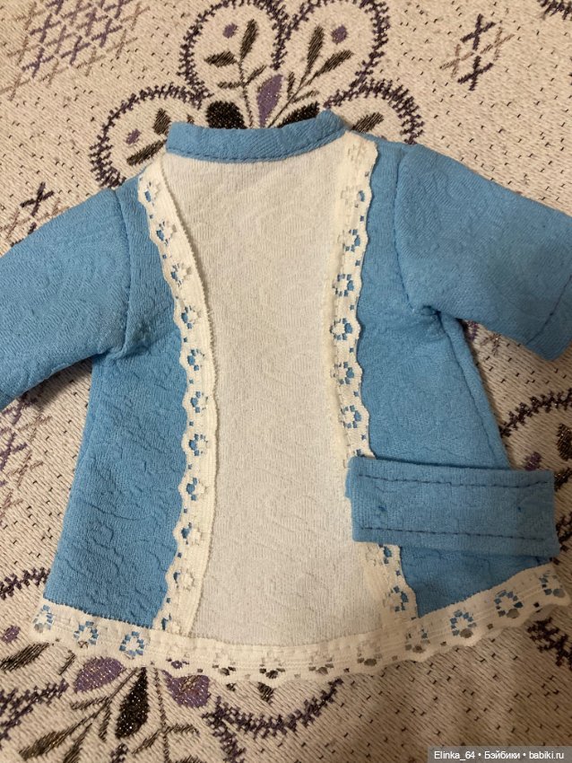 Платьице голубое последнее. Кримплен -70 е годы (фото 7)