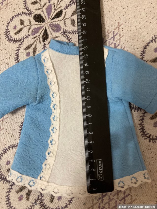 Платьице голубое последнее. Кримплен -70 е годы (фото 5)