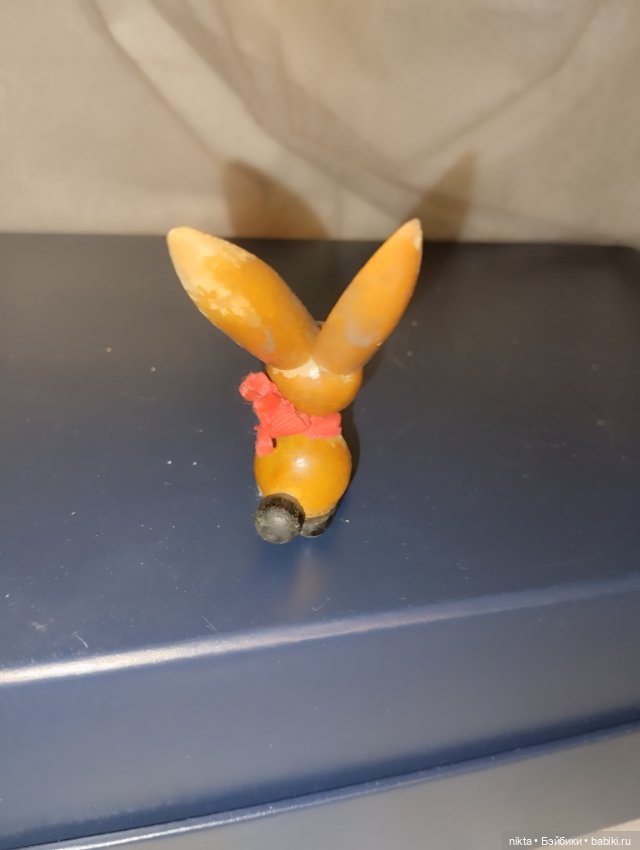 Деревянная игрушка СССР Заяц, зайчик (фото 4)