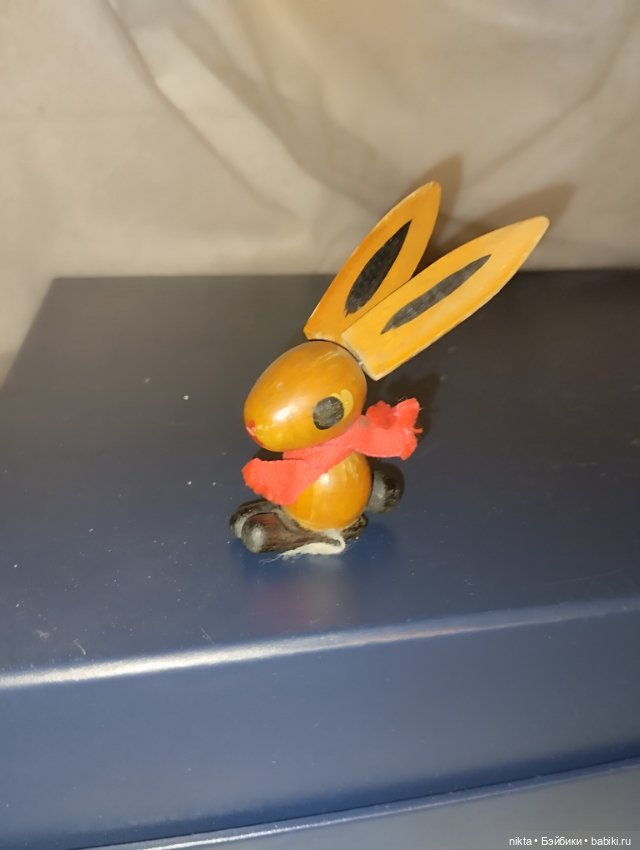 Деревянная игрушка СССР Заяц, зайчик