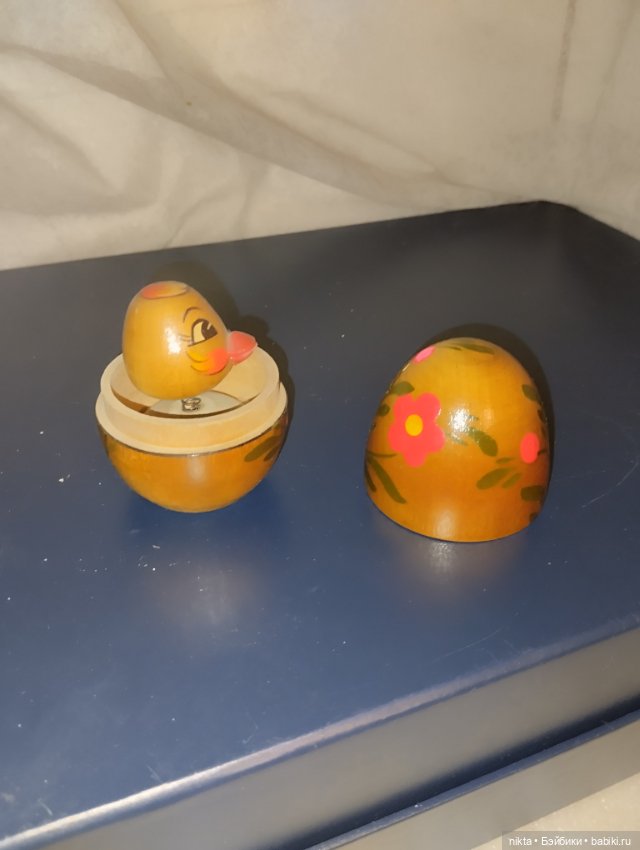 Игрушка СССР Цыплёнок в яйце (фото 2)