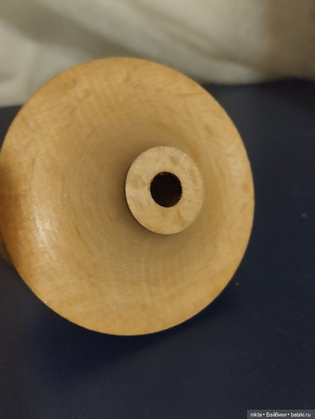 Деревянная игрушка СССР Девочка волчок (фото 5)