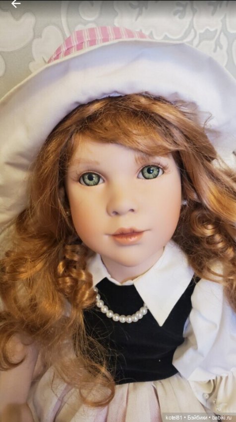 Ute Kase Lept фарфоровая коллекционная кукла (фото 5)