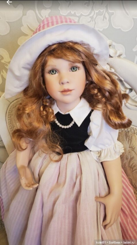 Ute Kase Lept фарфоровая коллекционная кукла (фото 2)