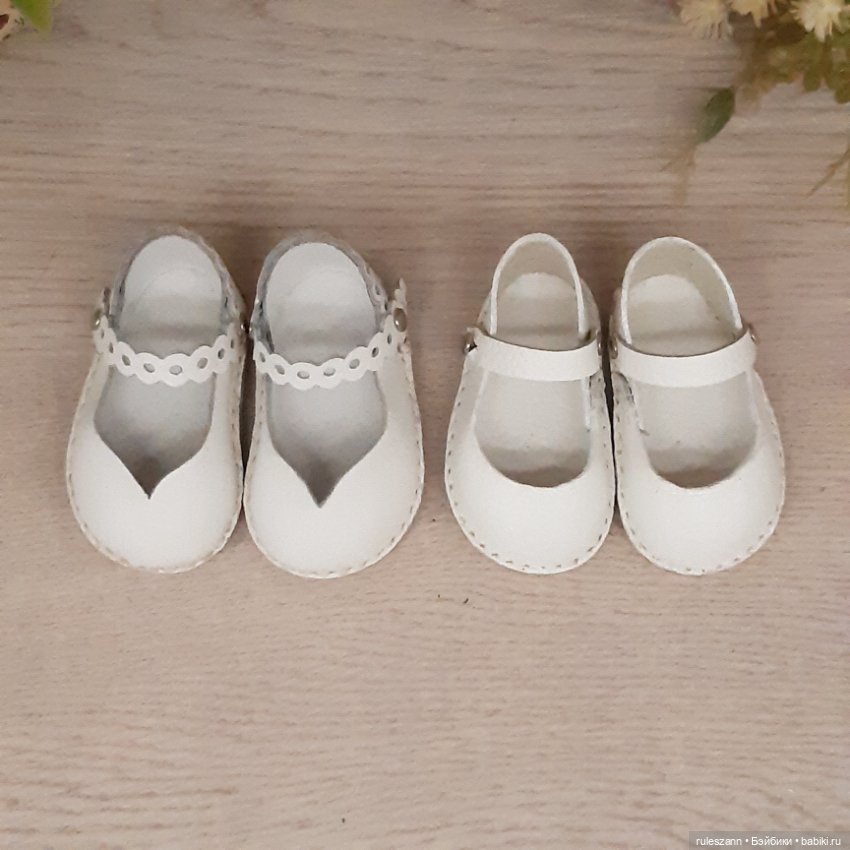 Туфельки из натуральной кожи для Готц 36 см (фото 3)