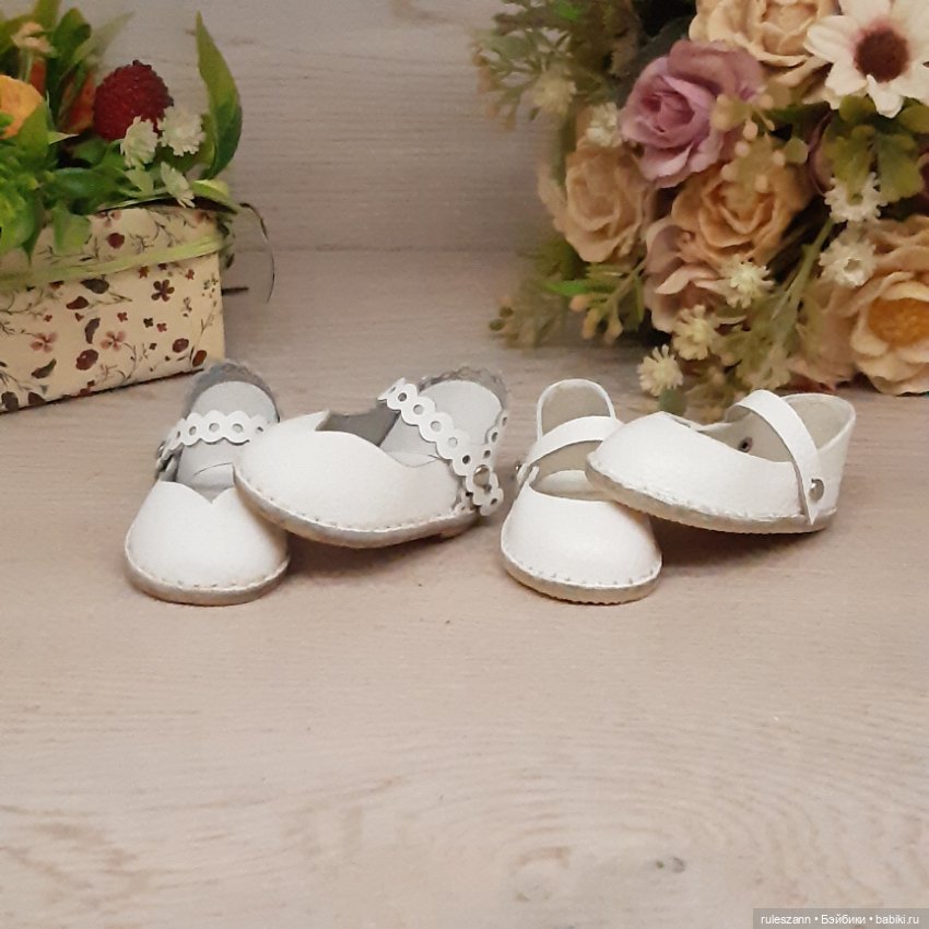 Туфельки из натуральной кожи для Готц 36 см (фото 7)