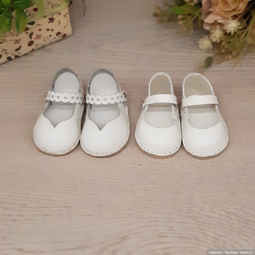 Туфельки из натуральной кожи для Готц 36 см (фото 6)